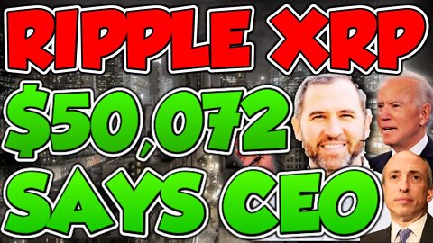 $50,072 PER XRP!! - RIPPLE CEO ACCIDENTALLY LEAKED FEDERAL BUYBACK!! (MUST SEE)🚀