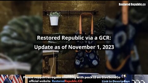 Restored Republic via GCR Update for 11.01.23