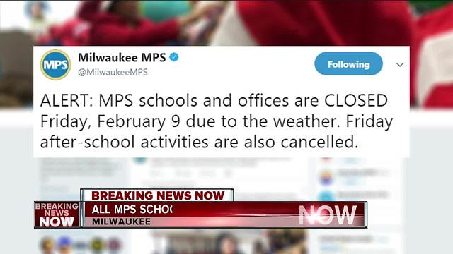 Milwaukee Public Schools closed Friday for Snow Day