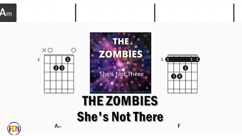 THE ZOMBIES She's Not There - Guitar Chords & Lyrics HD