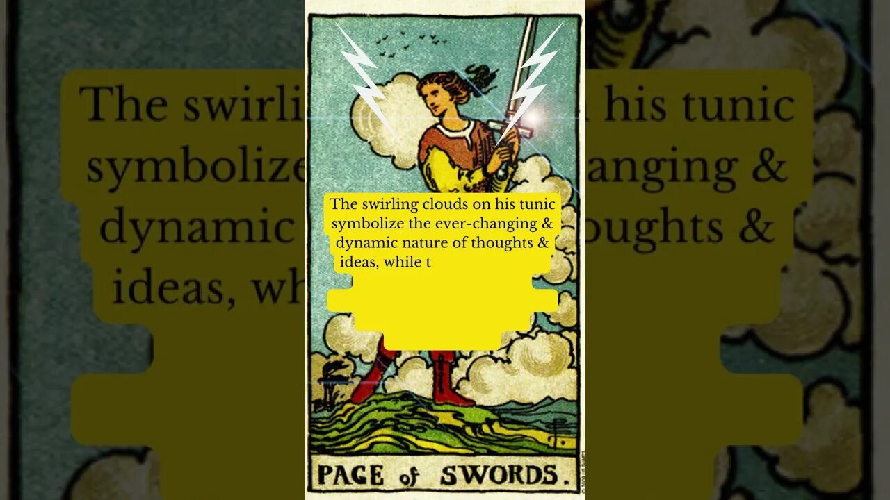 TAROT- The PAGE OF SWORDS ~ What is in the cards? #shorts #tarot #saturday