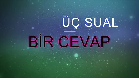 #menkıbe EN GÜZEL MENKIBELERDEN BİR BÖLÜM / "Üç Sual Bir Cevap"
