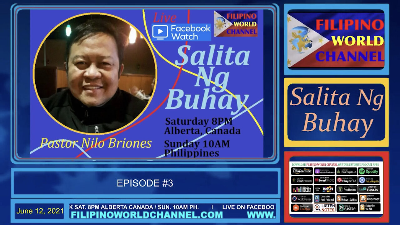 Salita Ng Buhay EP#3 - (Pastor Nilo Briones)