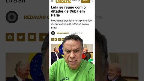 Lula se reúne com o ditador de Cuba em Paris #shortsvideo