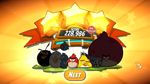 Angry Birds game play and passing the levels support me gays