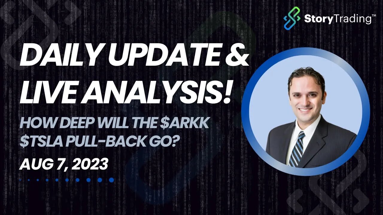 Daily Update & Live Analysis: How Deep will the $ARKK $TSLA Pull-back Go?