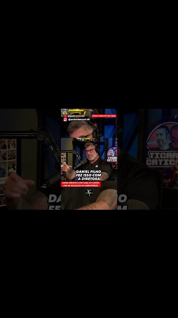 DANIEL FILHO FEZ ISSO COM A DIRETORA DA GLOBO #shorts #alexandrefrota #danielfilho #redeglobo