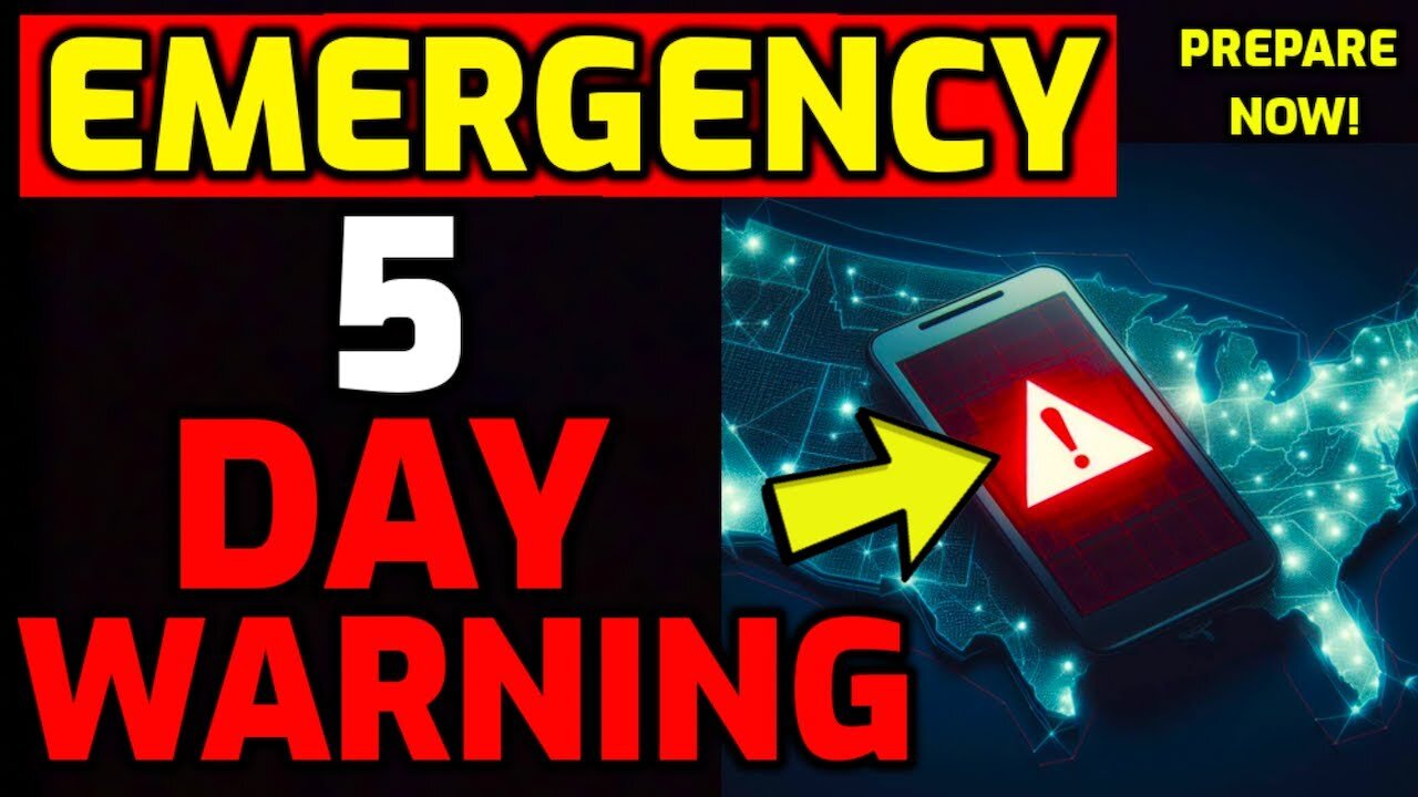 Emergency Alert!! 5 Day Cell Phone Black Out Warning Issued On Live Tv - Prepare Now