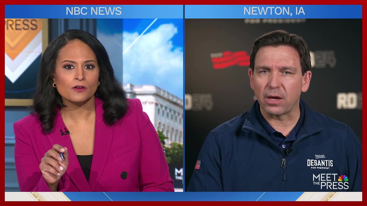 Ron DeSantis VS Kristen Welker on Meet The Press - takes on Trump, Media, & Government Overreach