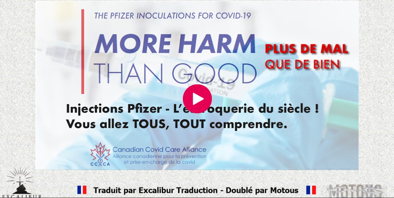 Pfizer - La plus grande escroquerie mondiale détricotée !