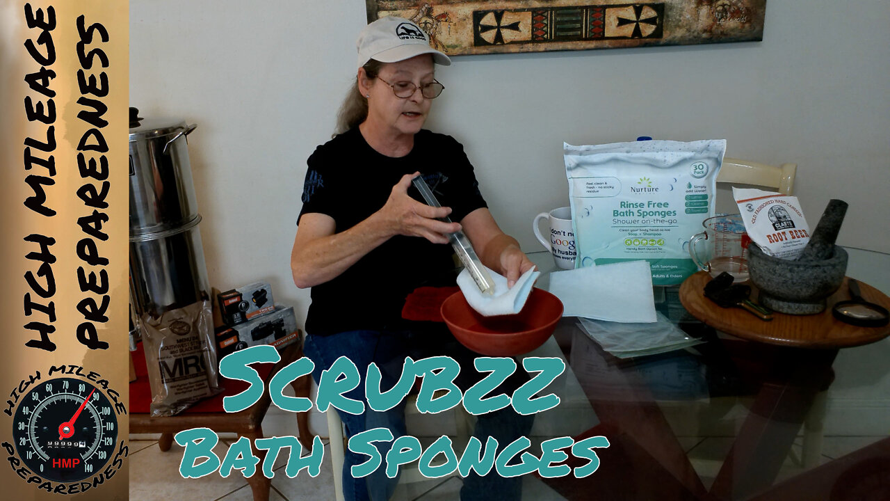 Scrubzz on the GO bath Sponges