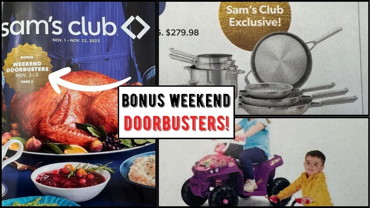 Sam's Club ~ Bonus Weekend DOORBUSTERS Coming SOON!