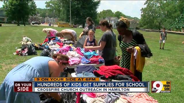 Hundreds of Hamilton kids get free clothes, supplies for school