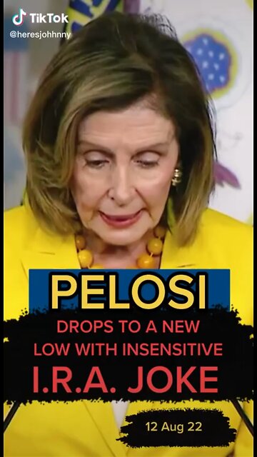 Nancy Pelosi insensitive joke