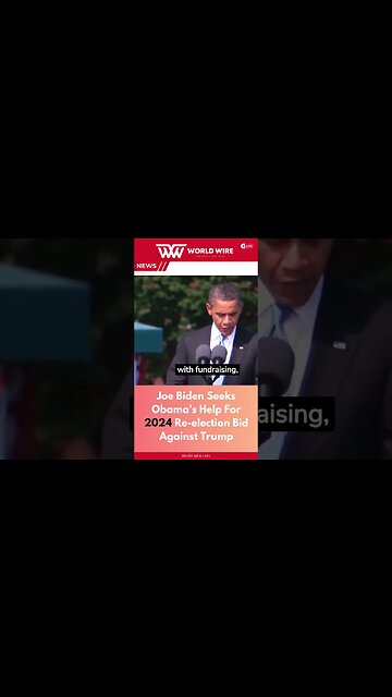 Joe Biden Seeks Obama’s Help For 2024 Re-election Bid Against Trump-World-Wire #shorts
