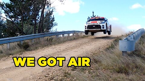 Getting airborne in a REAL Toyota GR Yaris Rally Car