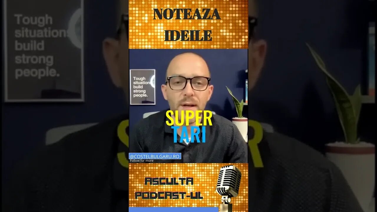 Tu iti notezi ideile? #idei #informatii #dezvoltarepersonala #baiamare #viata #costelbulgaru