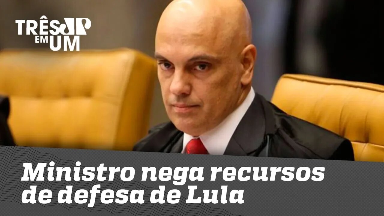 Alexandre de Moraes nega pedido de redistribuição feito pela defesa de Lula