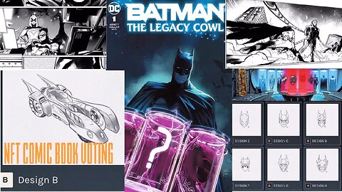 Batman The Legacy Cowl #1 +Behind The Scenes/From The Bat Cowl Collection By Palm NFT Studio