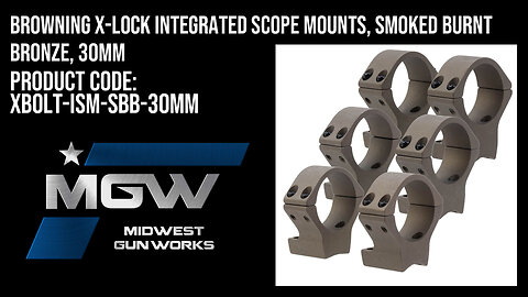 Browning X-Lock Integrated Scope Mounts, Smoked Burnt Bronze, 30mm - XBOLT-ISM-SBB-30MM