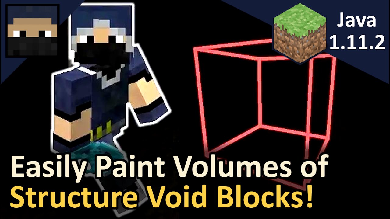 Void Painting! How to Quickly Place Void Blocks! Minecraft Java 1.11.2! Tyruswoo Minecraft