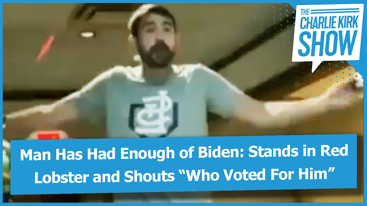 Man Has Had Enough of Biden: Stands in Red Lobster and Shouts “Who Voted For Him”