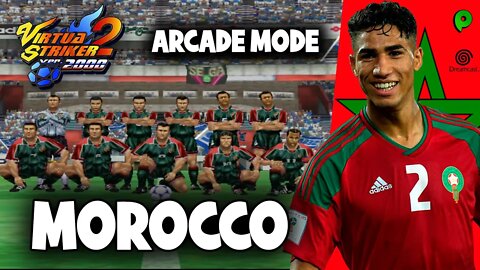 Virtua Striker 2 Ver.2000 - Dreamcast / Arcade Mode - Morocco