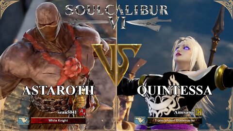 Astaroth (sean5041) VS Quintessa (Amesang) (SoulCalibur VI — Xbox Series X Ranked)