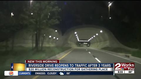 Riverside Drive Reopens to Traffic in Midtown Tulsa