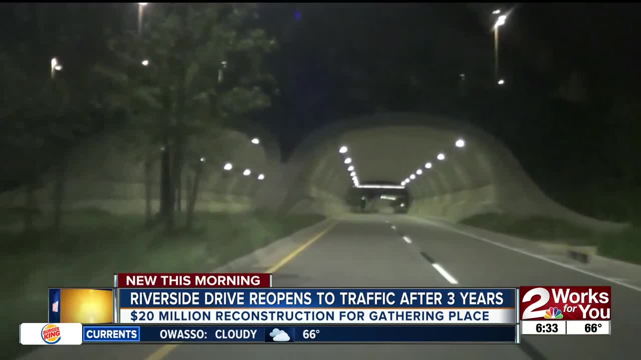Riverside Drive Reopens to Traffic in Midtown Tulsa
