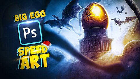 DRAGONS EGG - Photo Manipulation Speed art in Photoshop.#photoshop #mrhires #krampahwilson #borisfx