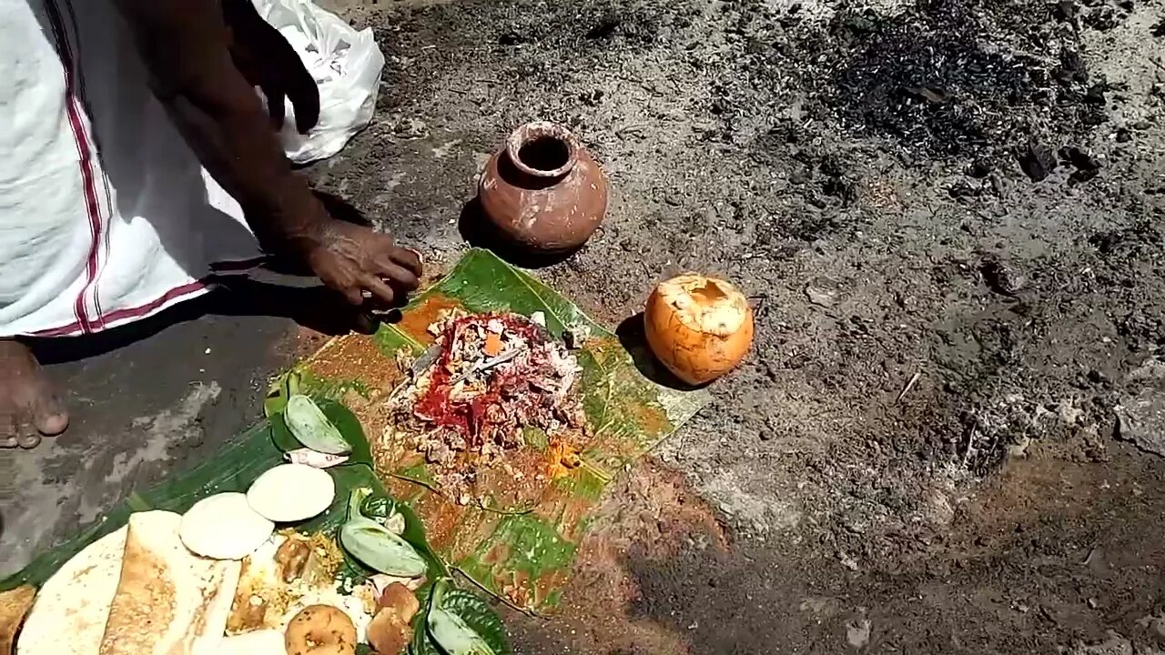 Hindu Cremation ritual at the cemetery