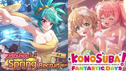 KonoSuba: Fantastic Days (Global) - Lovely Hot Springs Recruit P4 Banner Summons