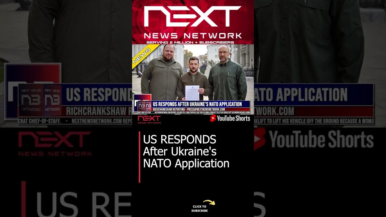 US RESPONDS After Ukraine's NATO Application #shorts