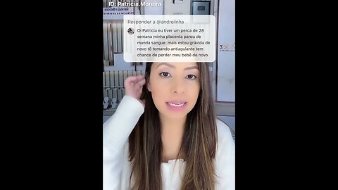 Estava tomando anti coagulante e a placenta parou de mandar sangue para o bebê e eu perdi