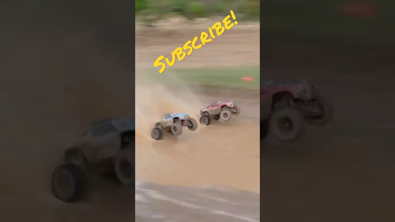 Extream power RC mud drag race!