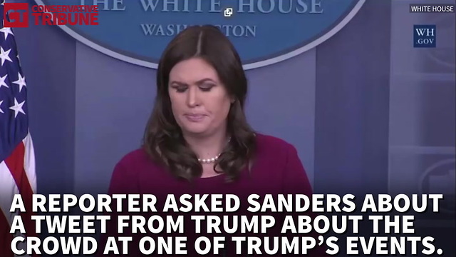 Sarah Huckabee Sanders Takes on Jim Acosta and Fake News