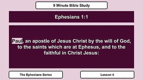9 Minute Bible Study