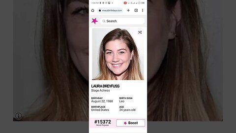 HAPPY 34 BIRTHDAY LAURA DREYFUSS STAGE ARTIST