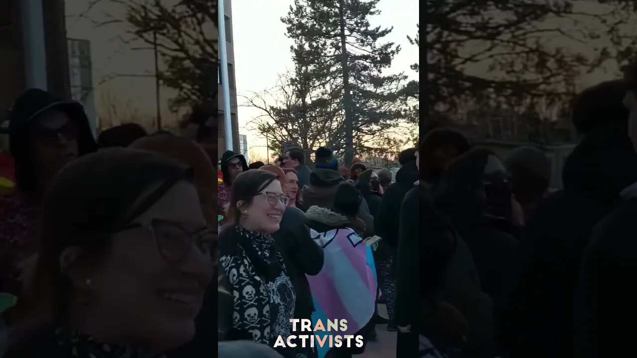 The OCDSB School Board Meeting In Ottawa Chant Support Trans Kids!