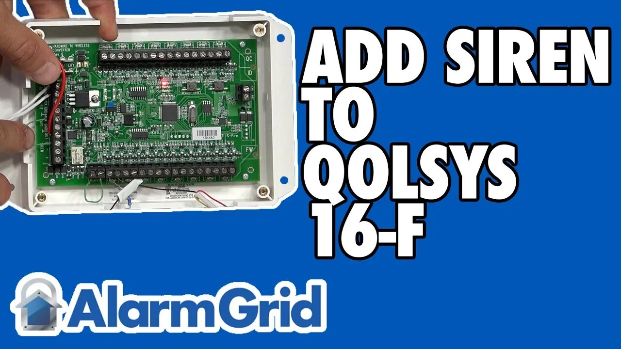 Adding a Siren to the Qolsys Hardwire 16-F