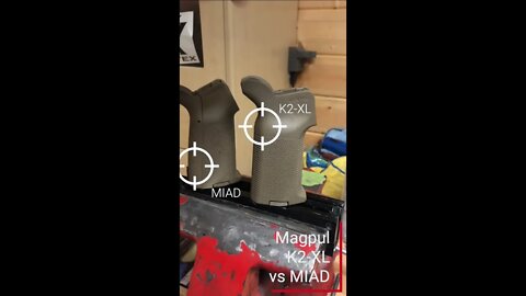 New Magpul MOE K2-XL Grip compared to a MIAD Grip #shorts