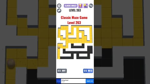 Classic Maze Game Level 263. #shorts