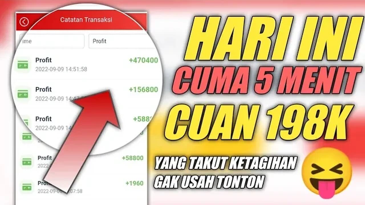 CUMA 5 MENIT CUAN 198K PADA BELUM TAU CARA INI