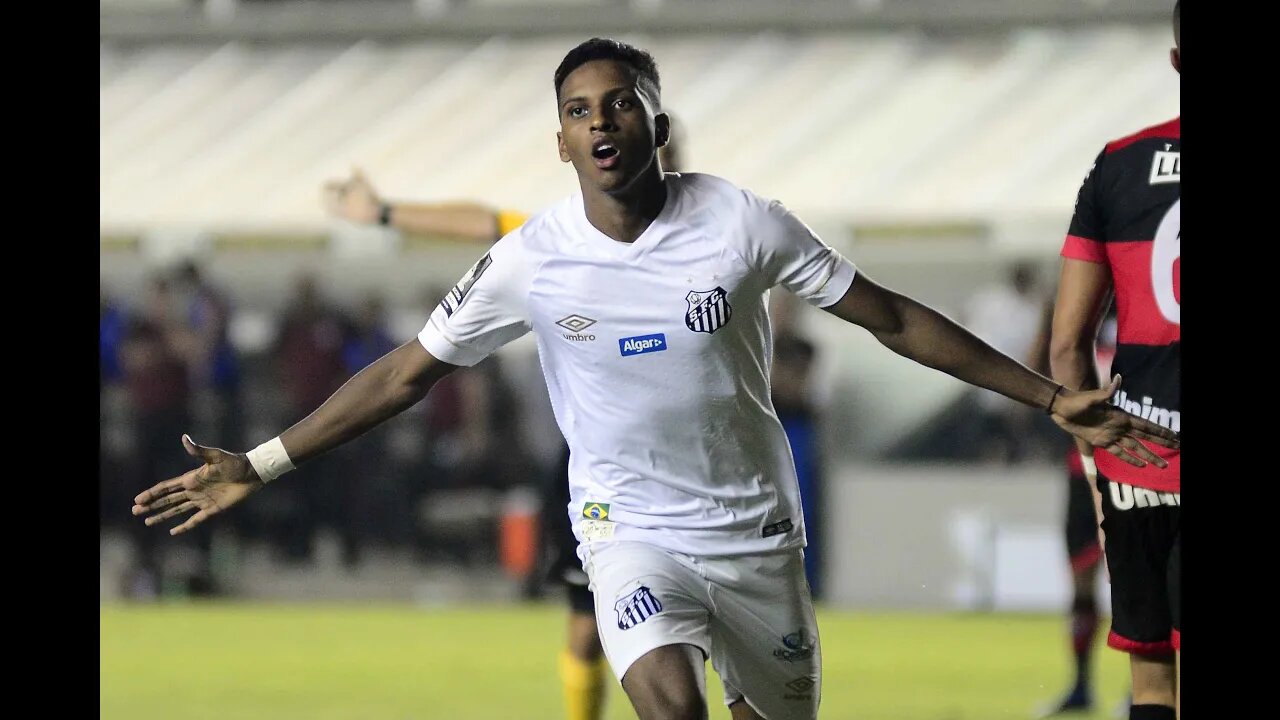 Gol de Rodrygo - Santos 3 x 0 Atlético-GO - Narração de Fausto Favara