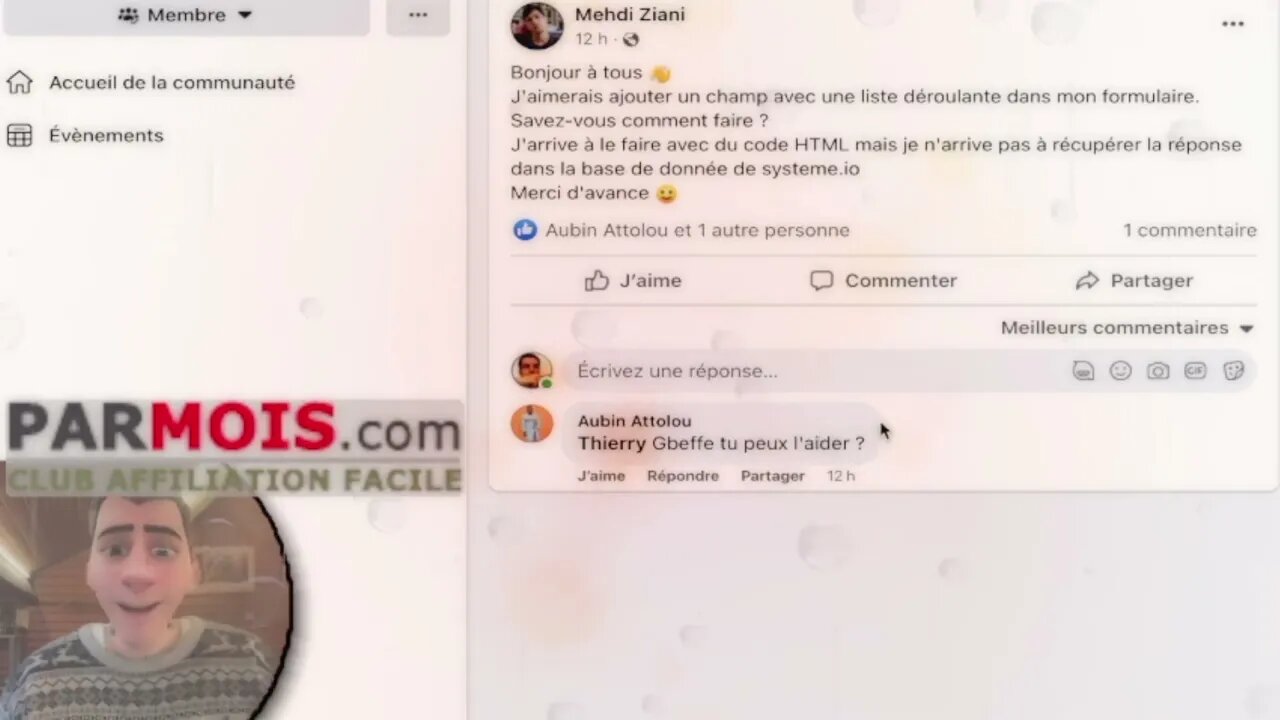 🤪 Toto se demande comment ajouter un champ avec une liste déroulante dans son formulaire SystemeIO
