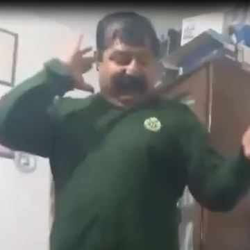 Man dances to a Persian song