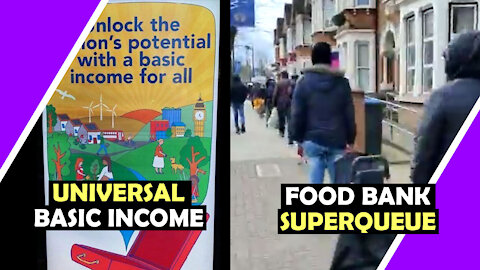 Universal Basic Income and Food Bank SUPERQUEUE / Hugo Talks #lockdown
