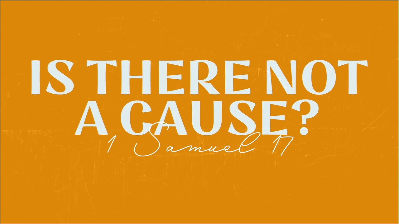 Is There Not a Cause | Pastor Abram Thomas