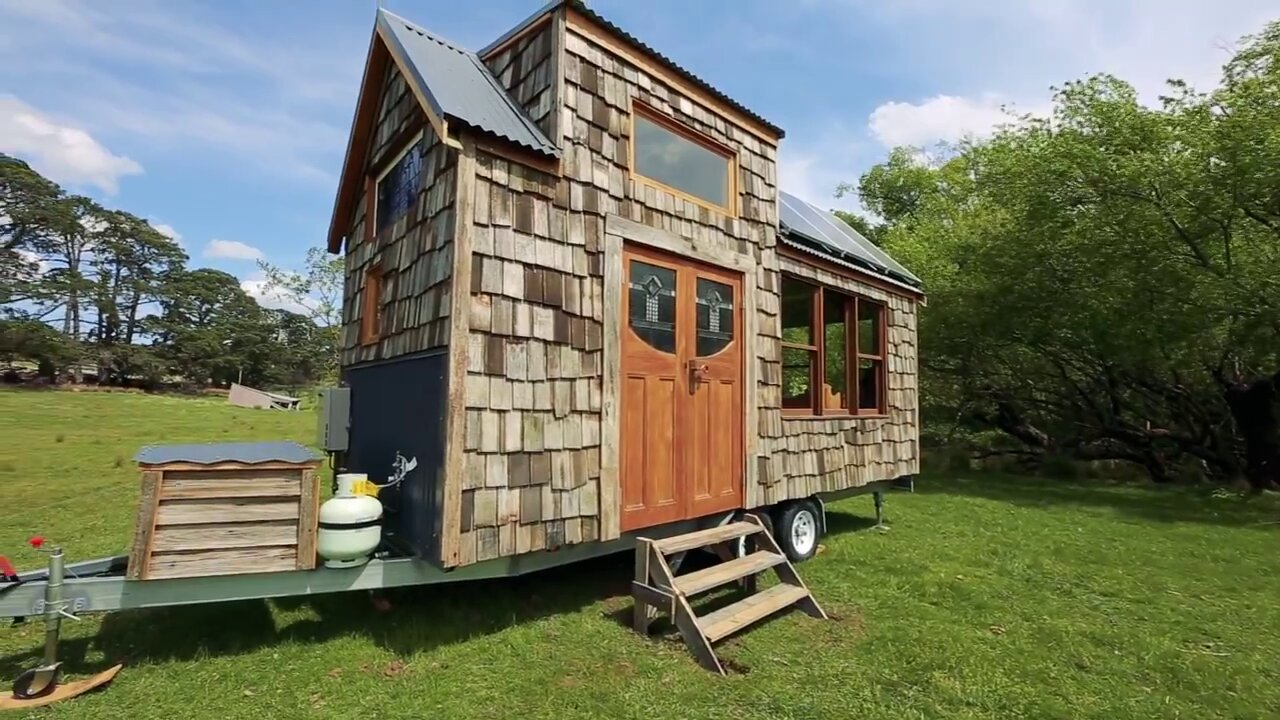 Super Affordable Off-Grid Tiny House Build With Old Fence Palings Music